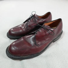 Allen Edmonds Brentwood Shoes Mens Size 11 EEE Burgundy Leather Dress Derby USA