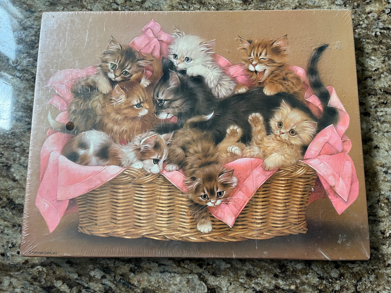 SEALED! Vintage Kitten CABOODLE Jigsaw Puzzle 500 Pcs Cat Hallmark Springbok