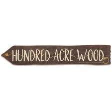 Disney Winnie the Pooh Hundred Acre Wood Arrow Wall Decor - Cute Small, Brown