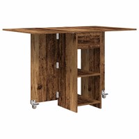 Esstisch Rechteckig 115X70X75 Cm Holzwerkstoff Altholz Rustikal