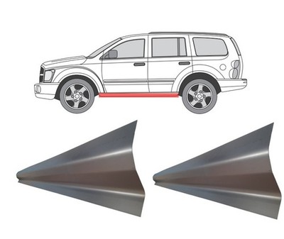Für Dodge Durango 2004- 2009 INNERE Schweller Reparaturblech/ Links=Rechts/ Paar