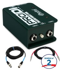 Radial ProDI 1-channel Passive Instrument Direct Box 2-Pack with Cables