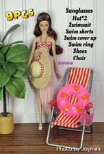 9PCS For Fashion Royalty Integrity Poppy Parker NuFace Dolls Dress Shoes Bag 1/6