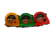 Set Of  3 PCS Retractable Tape Measure 16FT/ 5m Measurement Tape US 3 Colors
