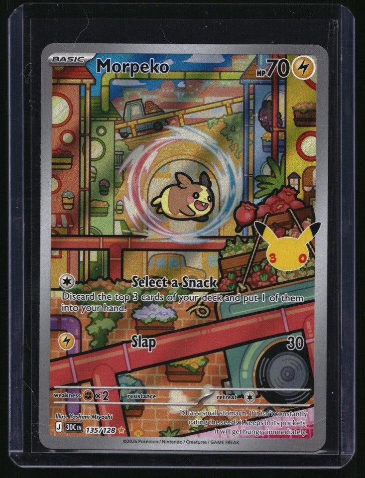 2026 Pokemon 30th Celebration Morpeko Illustration Rare 135/128
