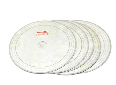 ILOVETOOL 6 inch Thin Edge Wet Diamond Blade Disc Lapidary Saw Silver 