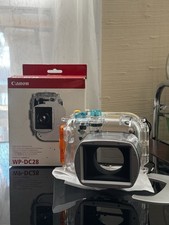 Canon WP-DC28 Waterproof Camera Case 40m/130ft Polycarbonate Clear Orange Blue