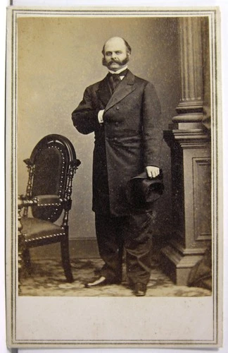 1860s CIVIL WAR UNION ARMY GENERAL AMBROSE BURNSIDE CDV PHOTOGRAPH MATHEW BRADY