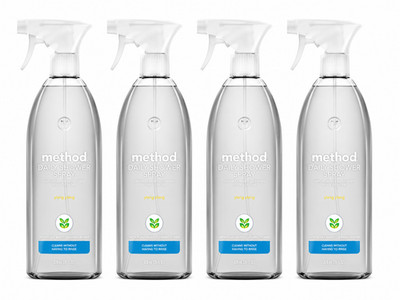 Method Daily Shower Spray Ylang Ylang 28 oz (828 mL) Pack of 4 Bathroom Cleaner