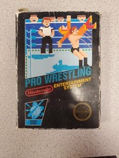 Pro Wrestling (Nintendo NES, 1987) Complete CIB 5-Screw Cart