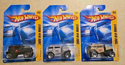 3 Color Variations Hot Wheels 2008 New Models #20 Bad Mudder 2 Trucks Black Tan