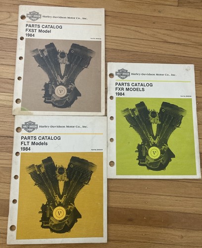 lot3 Vintage Harley-Davidson Parts Catalog FXR Models 99439-84 99455-84 99438-84