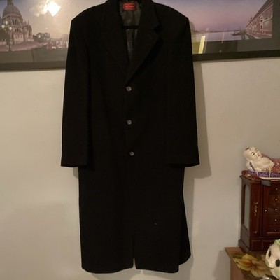 Burton Menswear with Cashmere Wool Blend Jacket Coat Color Black
