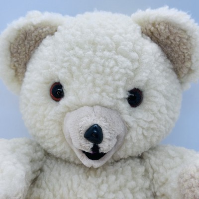 VTG 1985 RUSS BERRIE Snuggle Fabric Softener Bear 14” Sherpa Plush