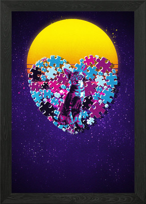 Orientalische Katze gerahmtes Wandbild Poster Leinwanddruck Bild