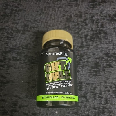 Nature s Plus GHT Male Hormone and Testosterone Boost for Men 90 Capsules 3/2028