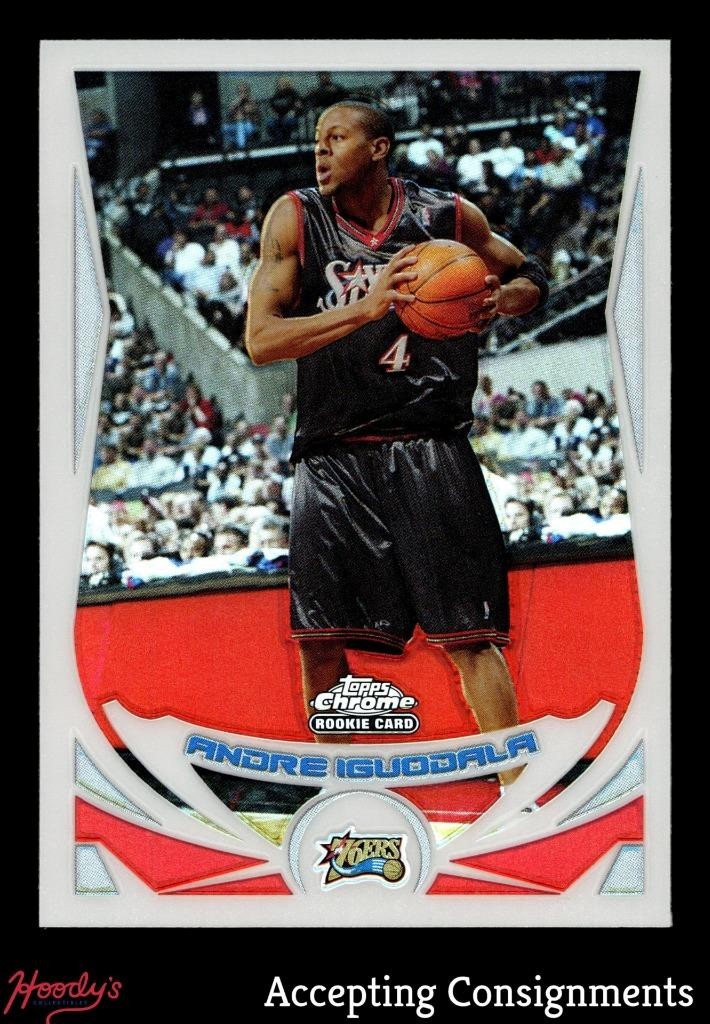2004-05 Topps Chrome Refractors #174 Andre Iguodala RC Rookie 76ERS