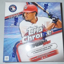 Topps Chrome Update Series 2025 MLB Trading Card Box X-Fractor Parallels