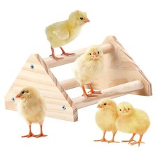Chicken Perch Strong Pine Wooden Chick Jungle Gym Roosting Bar Chick Perch Toys