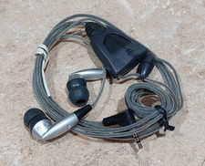 2.5mm 2.5 Jack Headphones Earbuds Silicon Tip Black Silver - OPEN BOX