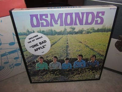 OSMONDS Reel To Reel 4 Track Stereo Tape 3 3/4 ONE BAD APPLE - MGM 0130-4724 EX!