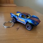 Trophy Truck Blue Diecast Keychain 1:64 Hot Wheels Matchbox