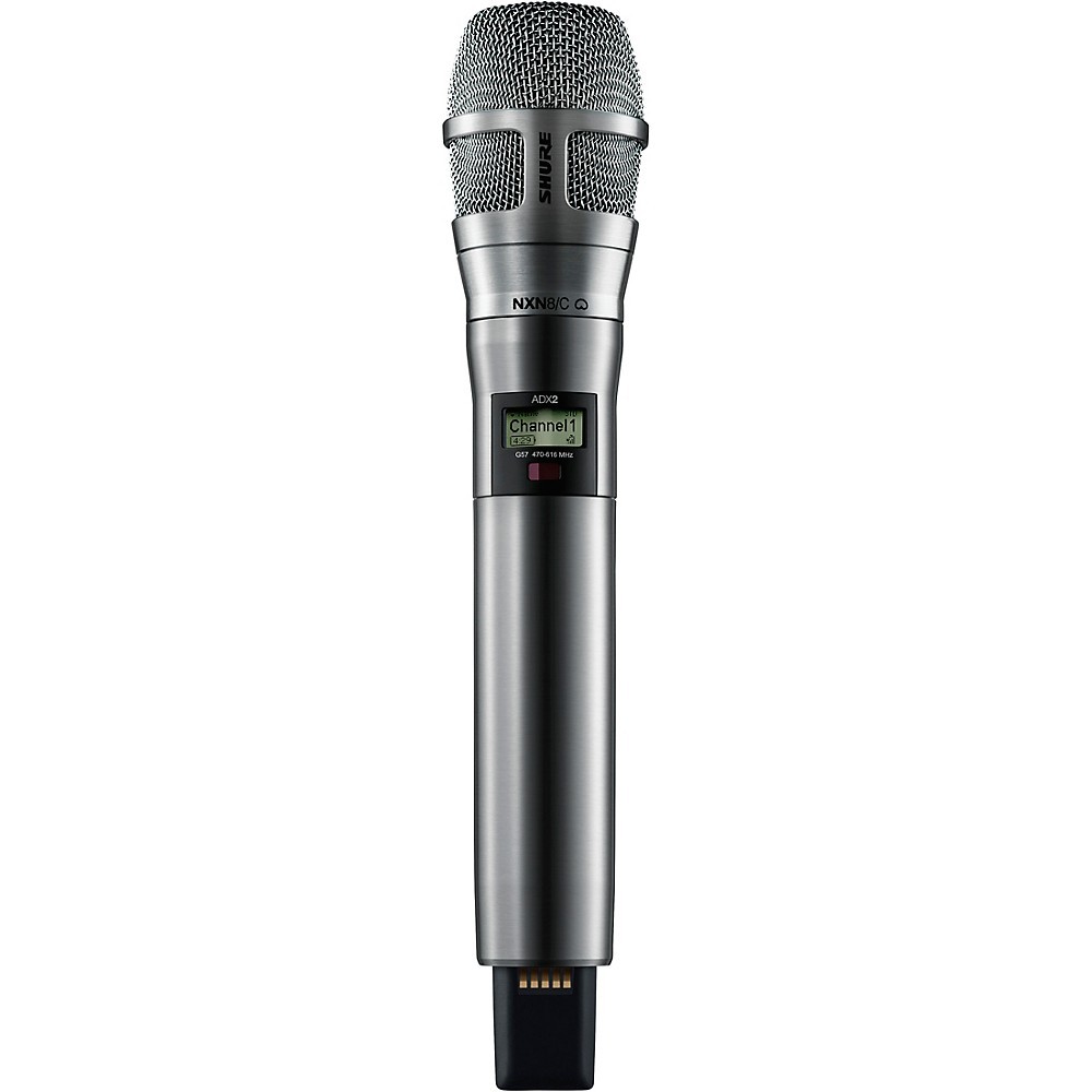 Shure ADX2/8CN Digital Handheld Wireless Microphone Transmitter Band G57 Nickel