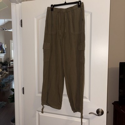 Thread & Supply Women's Green Cargo Jogger Pants Size S