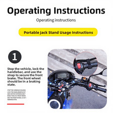 Aluminum Portable Motorcycle Lift For Home Garage Or Mobile Repair Use