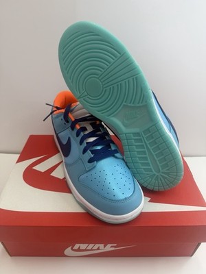 Nike Dunk Low SE Baltic Blue Total Orange HQ1538-416 Men's Athletic Sneakers