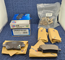 GNAD1812C Premium Gold Rear Brake Pads For 2012-2022 Hyundai Accent
