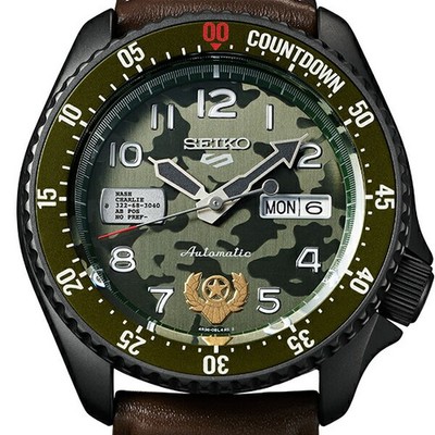 SEIKO 5 Sports x Street Fighter V GUILE SBSA081 Automatic Men's Watch