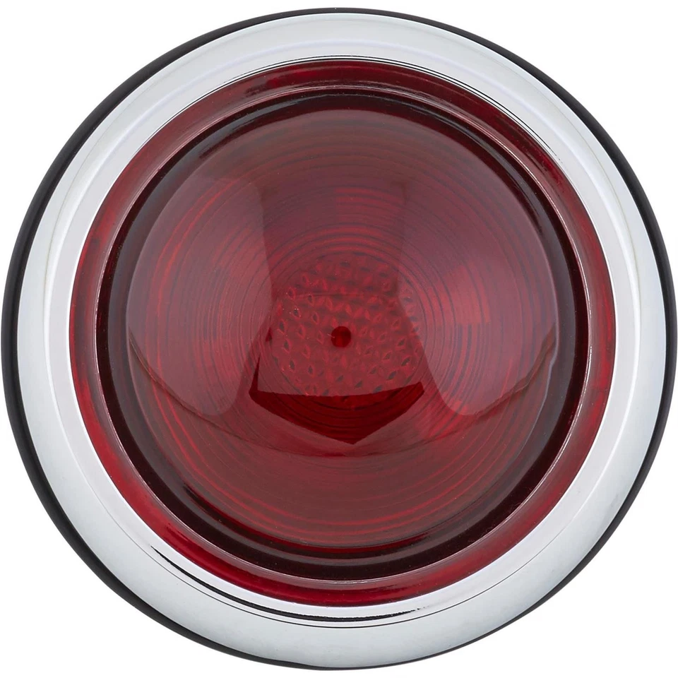 1950 Pontiac conjunto de lanterna traseira vermelha, design clássico, lente de vidro vermelha - Imagem 2 de 4