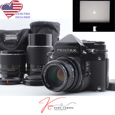 All Late MINT Pentax 67 M-Up TTL Film Camera 55mm 105mm 200mm Lens From JAPAN