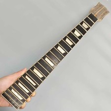 22-Fret Maple Guitar Neck 24.75" Scale Length Ebony Fretboard for DIY