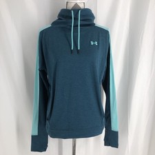 Under Armour Women's Cowl Neck Hoodie Size Medium Teal