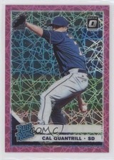 2019 Donruss Optic Rated Rookies Pink Velocity Prizm /199 Cal Quantrill #91 0c7s