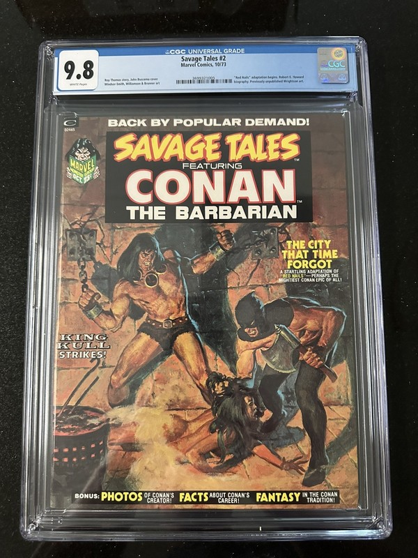 SAVAGE TALES #2 (1973) CGC NM/MT 9.8 WP HIGHEST GRADE