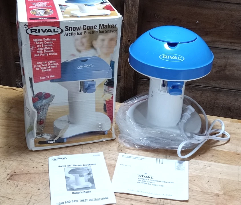 Rival Snow Cone Maker - Arctic Ice Electric Ice Shaver Model IS250