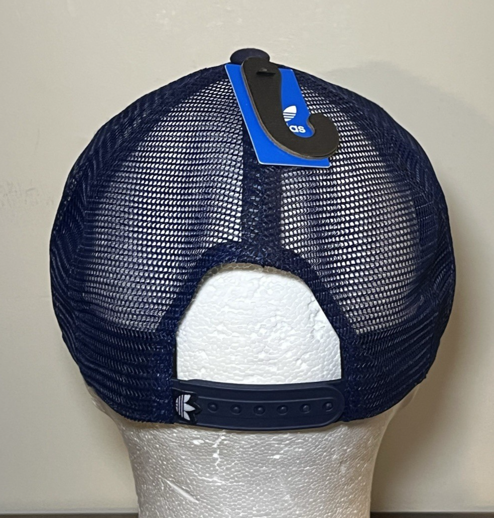 Adidas Originals Gold Embroidered Floral Brim All Mesh Blue