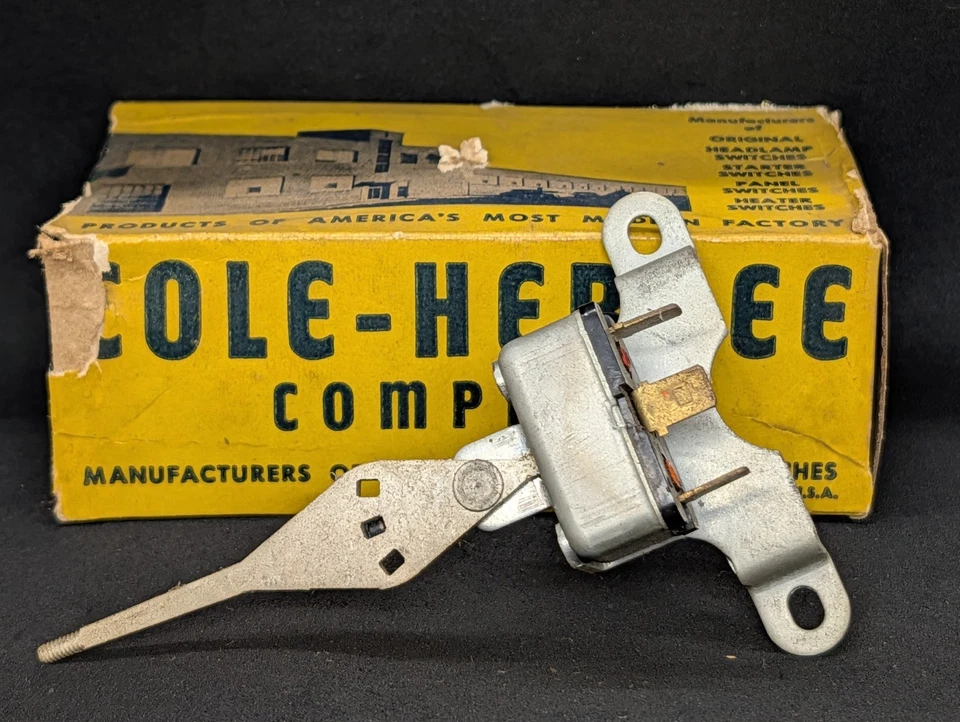 Interruptor de controle de temperatura aquecedor principal Ford Customline Fairlane NOS 1955 B5A-18578C - Imagem 2 de 4