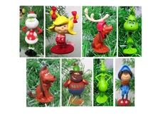 The Grinch Who Stole Christmas Holiday Ornament Set Featuring GRINCH and Friends