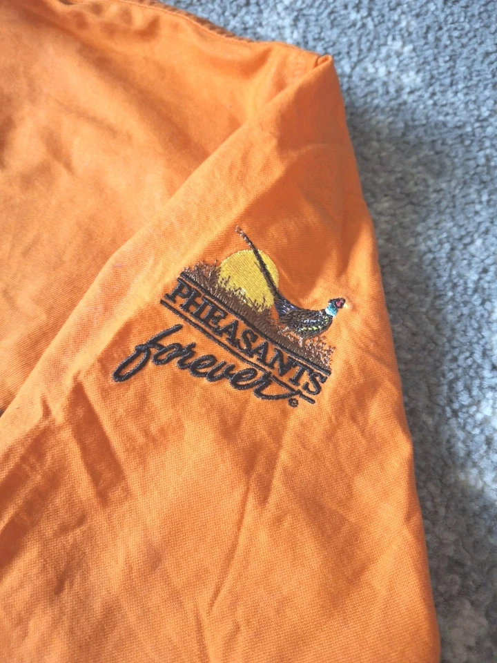 Browning Pheasants Forever Shooting Shirt Men’s M Orange Hunting Outdoor  - Image 2 of 4