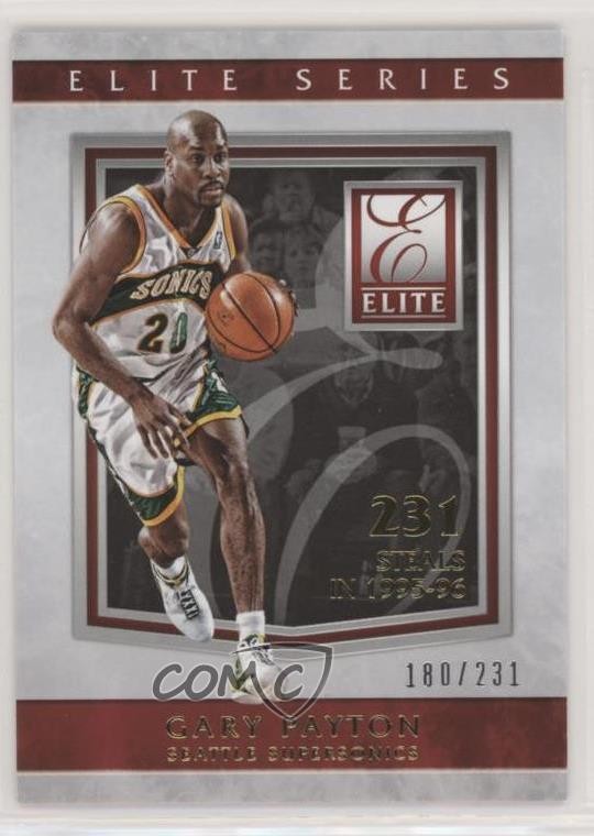 2015 Panini Donruss The Elite Series Production Line 180/231 Gary Payton HOF 1kk