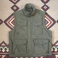 Vintage 90s Eddie Bauer Legend Tumwater Hiking Vest Mens Large Green Zip Up