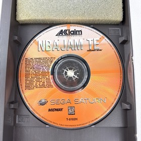 NBA Jam T.E. for Sega Saturn - CIB Complete in Box + Reg Card EXCELLENT DISC
