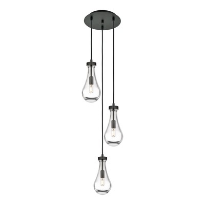 Innovations Lighting Owego - 3 Light 5'' Cord Hung Multi Pendant - 10'' Canopy