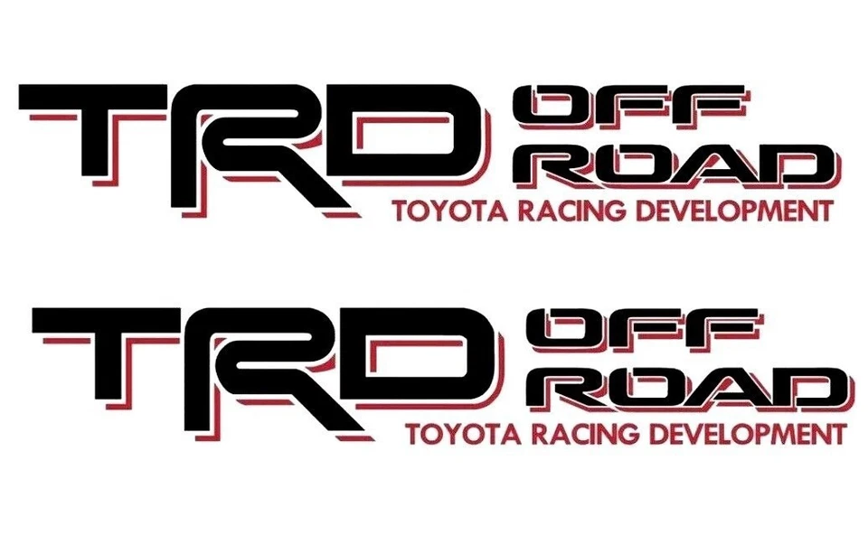 2PCS TRD Off Road Decals Fit For Toyota Tacoma Tundra Pair Sticker Truck bedside Foto 3 de 4