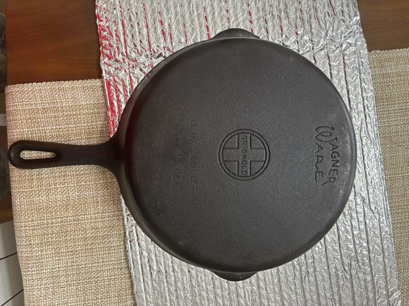 “Wagwold” No. 9 Grill Pan With Griswold And Wagner Markings. A Fun Piece To Own