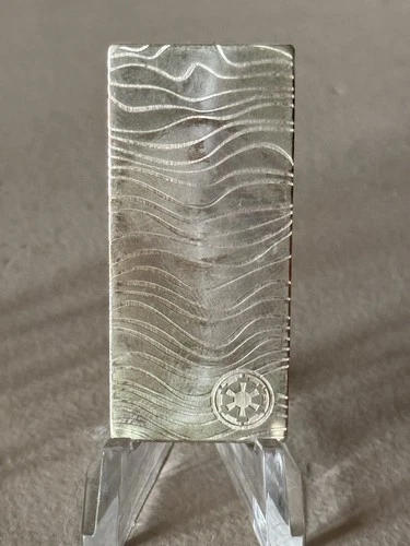 New Listing2022 1 Oz .999 Fine Silver Star Wars Mandalorian Beskar Bar. Rare Limited